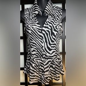 Women’s Zebra Print Top | Medium